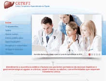 Tablet Screenshot of cetefi.com.br